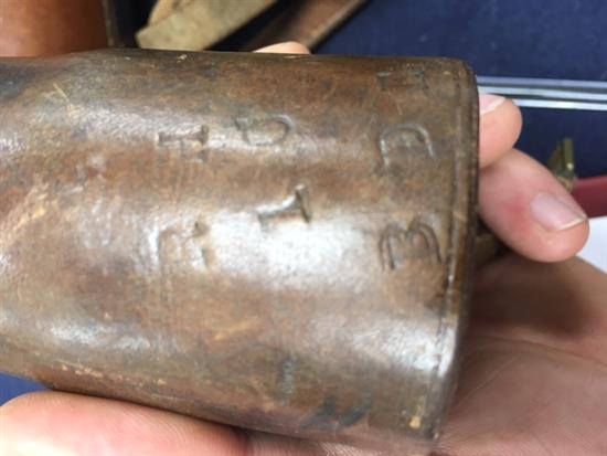 A 19th century leather cased telescope